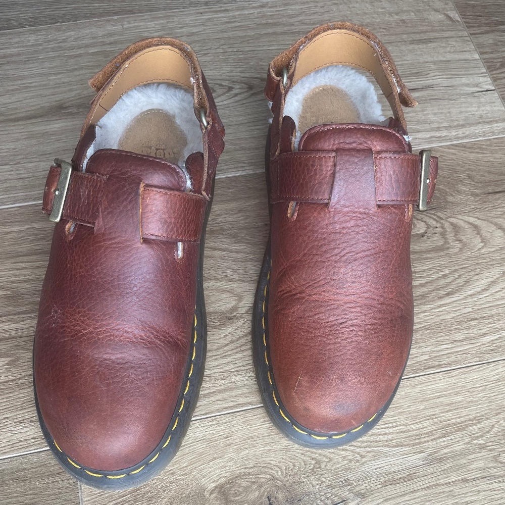 Dr Martens Jorge II Ambassador Faux Fur Lined Slingbacks